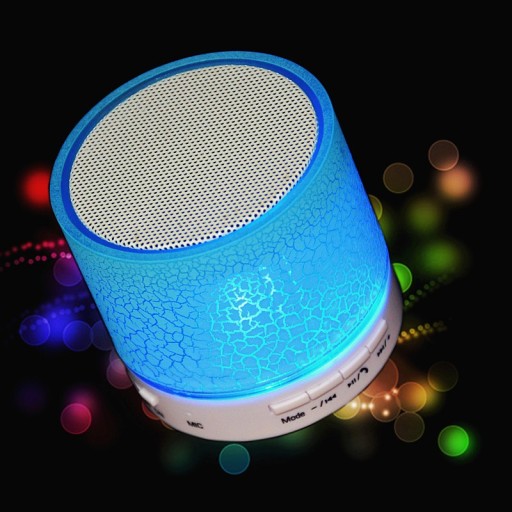 PRENOSNÝ REPRODUKTOR NA BATÉRIU MP3 FM RÁDIO SD USB LED PODSVIETENIE