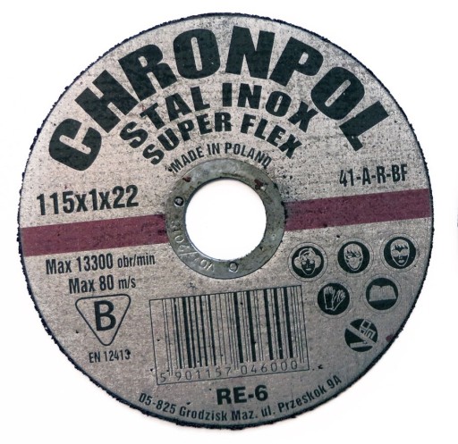 CHRONPOL POLSKA ŠTÍT KOVOVÝ 115x1 2v1 INOX