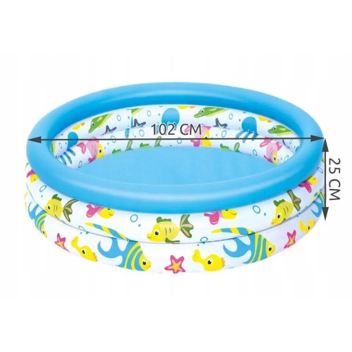 51008 NAFUKOVACÍ BAZÉN ZÁHRADNÝ BAZÉN pre deti 102x25 cm BESTWAY