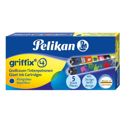 PELIKAN GRIFFIX modré náplne do pera, bal 5 ks