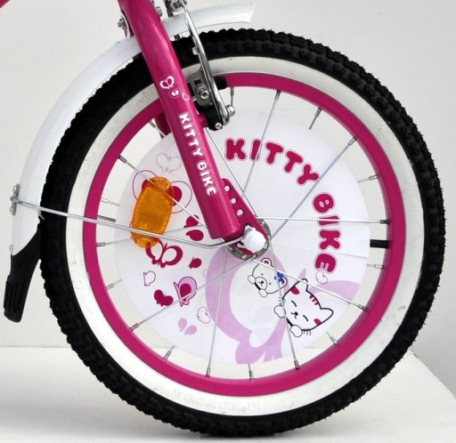 Ozdobná vložka s priemerom 25 cm na koleso bicykla - motív KITTY