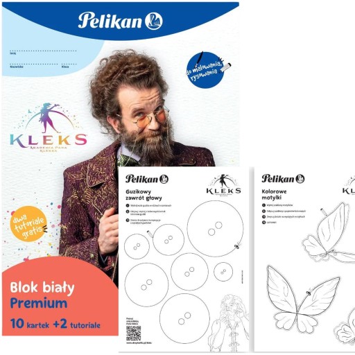 Kreatívny maliarsky blok Akadémia pána Kleksu 10 listov +2 návody