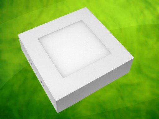 Prisadený štvorcový LED panel Gerry 6W 230V 3500K
