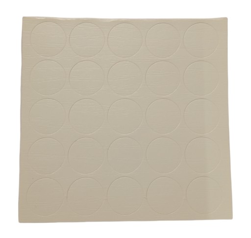 Samolepiaca čiapočka 14mm BIELA ŠTRUKTÚRA 319