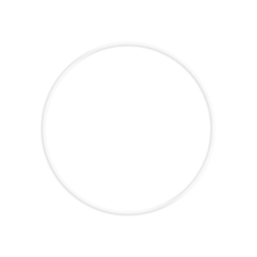 KOVOVÝ Prsteň 25 cm biely PRE LAPAČ SNOV