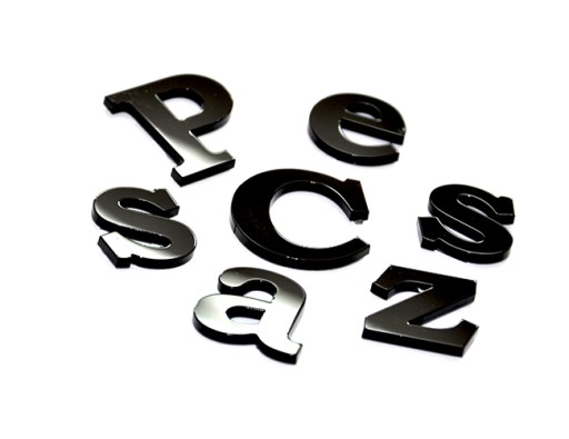 Číslo dverí, BLACK PLEXI číslica 12 cm, označenie miestností