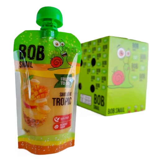 SMOOTHIE BOB SLIMÁČIAKA PEŇAŽKA BANÁN ANANÁS MANGO 120g dátum: 28.03.2025