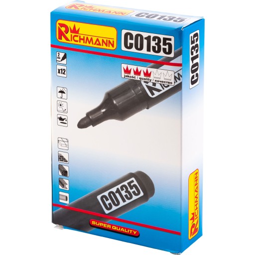 STAVEBNÝ OZNAČOVAČ 2mm HRUBÝ C0135 RICHMANN ČIERNA