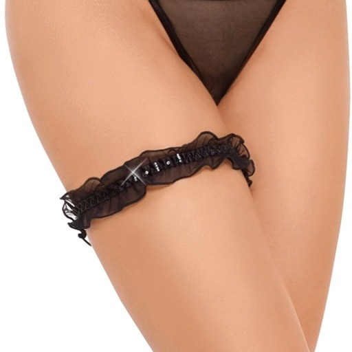 ČIERNA Zdobená sieťovina 7406 SOFT LINE