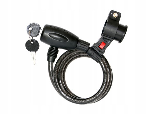 KANDS SPIRAL KEY LOCK 10X1200mm GK102.306 BLACK ZAM03