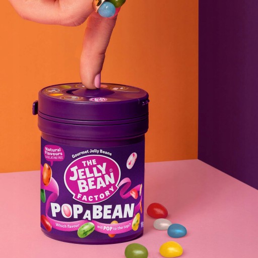 Jelly Bean Factory Fruit Beans 36 príchutí Jelly Pop a Bean 100 g