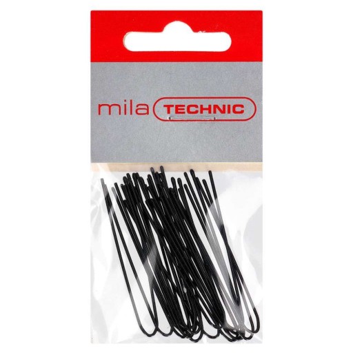 Príchytka Mila Technic rovná, 5 cm, čierna