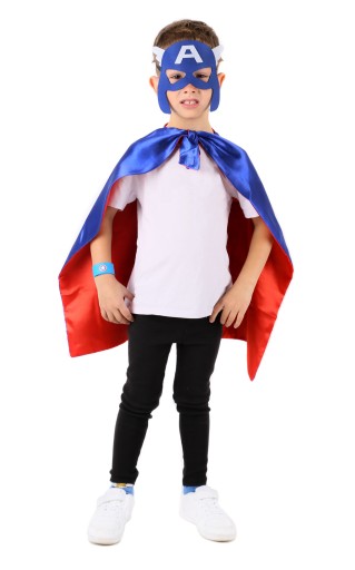 OUTFITOVÁ MASKA Captain America AVENGERS + CAPEA + NÁRAMOK