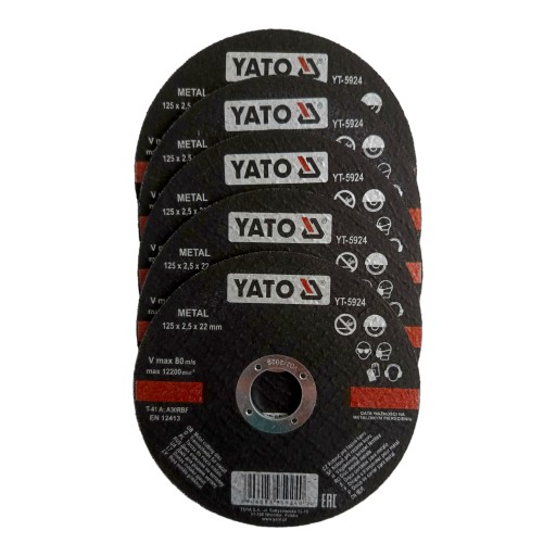 KOVOVÉ REZNÉ KOTÚČE 125 x 2 x 22 mm YATO