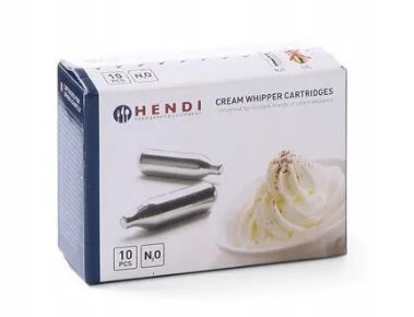 HENDI NÁPLŇKY NA Šľahačku 10 KS. N2O