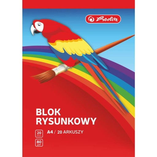 Herlitz A4 blok na kreslenie, 20 listov, biela x 2 KS