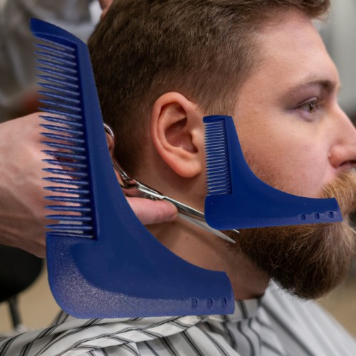 HREBEŇOVÁ ŠABLÓNA PRE STYLING brady a fúzov