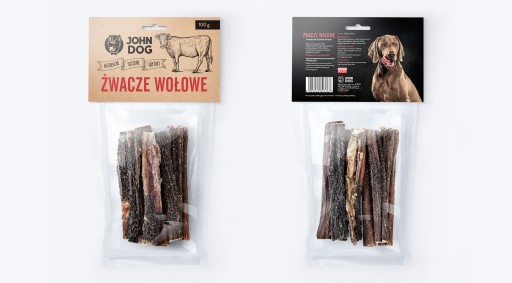 JOHN DOG Hovädzí bachorový psí pamlsok 100g