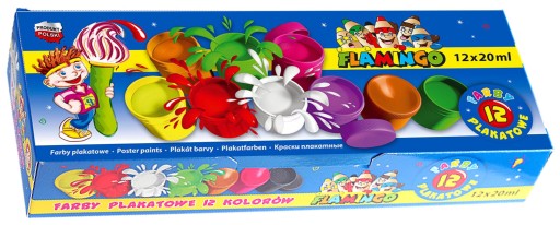 ŠKOLSKÝ PLAGÁT MAĽUJE 12 INTENZÍVNYCH FARIEB