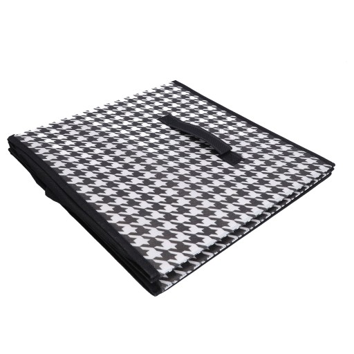 ORGANIZÁTOR ŠATNÍKA na prikrývky, oblečenie, textilný box 31x31x31 cm s rúčkou