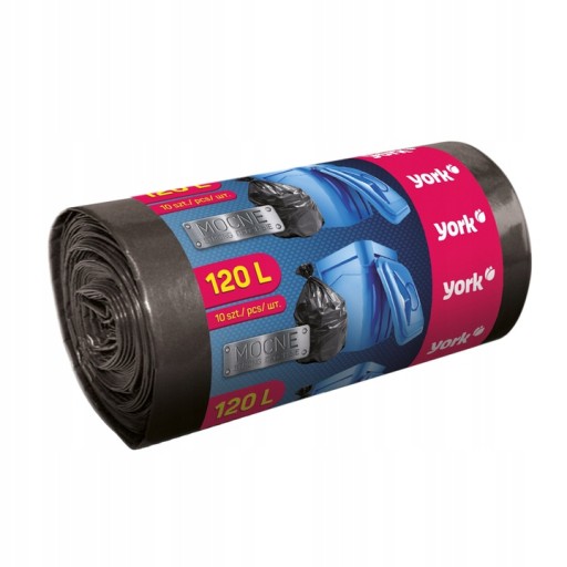 STRONG/STRONG Vrecia na odpadky 120L YORK 10 ks