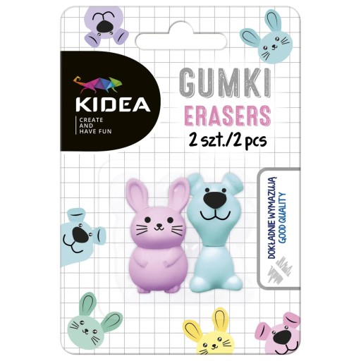 Gumy zvieratká 2 ks. KIDEA