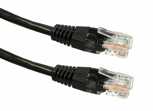 TB Cat 5e RJ45 UTP medený prepojovací kábel 2m čierny