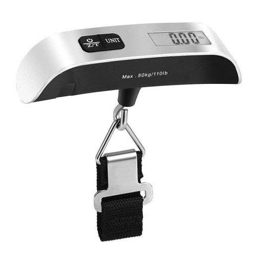 LETISKÁ VÁHA NA BATOŽINU TURISTICKÉ CESTOVNÉ VRECKO LCD 50kg + BATÉRIA