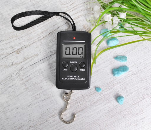 Háčik Cestovná rybárska váha na batožinu 40 kg LED