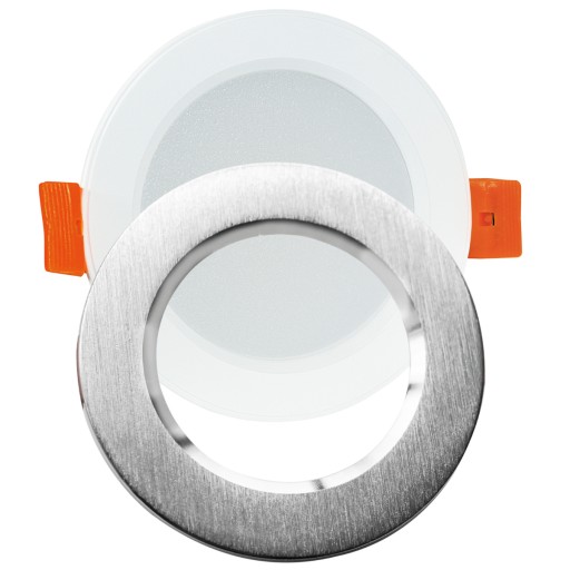 ZOE 4,8W 4000K LED svietidlo na zapustenú montáž BRUSHED SILVER