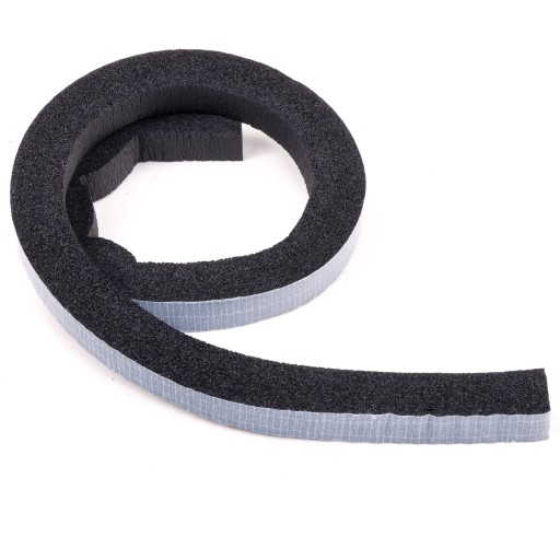 Zvukovo izolačné penové samolepiace gumené tesnenie 25 mm x 20 mm x 1000 mm