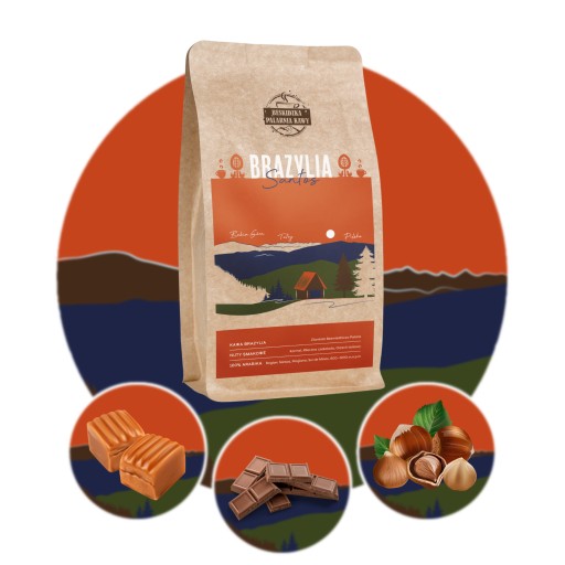 ČERSTVO PRAŽENÉ KÁVOVÉ ZRNKY BRAZIL SANTOS 100g 100% ARABICA ŠPECIALITA