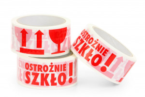 Bezpečnostná baliaca páska POZOR SKLO