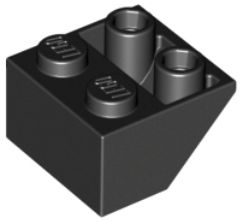 LEGO 2X2 OBRÁTENÁ ČIERNA 76959 PRE 2 KS