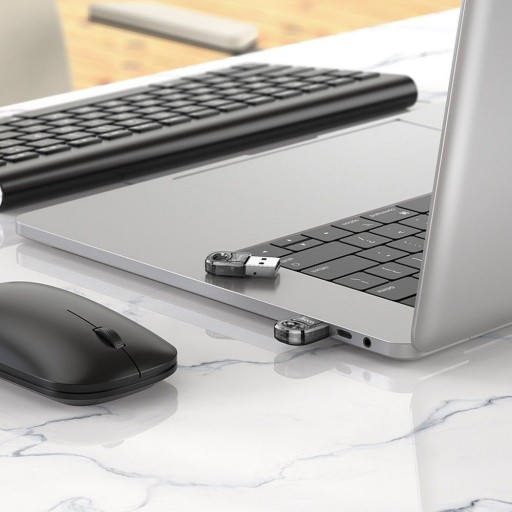 HOCO USB A bluetooth adaptér UA28 transparentný čierny
