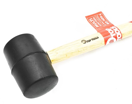 Gumové kladivo 60mm/400g drevené 02A325 Top Tools