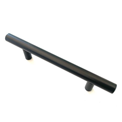 MATNÁ ČIERNA NÁBYTKOVÁ ÚCHYTKA ZÁBRADLIE ZÁBRADLIE 96MM