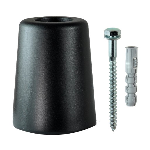 NÁRAZNÁ ZARÁŽKA PRE ZÁMOK GARÁŽOVÝCH DVERÍ 60mm ČIERNA SILNÁ