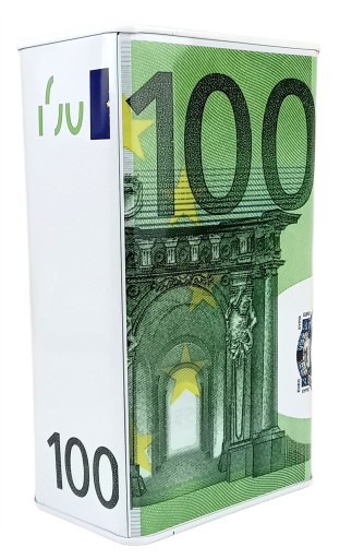 EURO KOVOVÁ KRABIČKA NA PRASIATKO, NEOTVÁRANÁ NÁDRŽKA, RÔZNE FARBY
