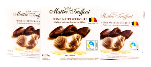 Z NEMECKA MaitreTruffout Belgické pralinky Morské mušle 50 g