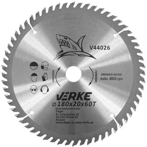 WIDIA PÍLOVÝ KOTOUČ NA REZANIE DREVENÝCH STROMOV 180mm x 20mm 60T WIDIA
