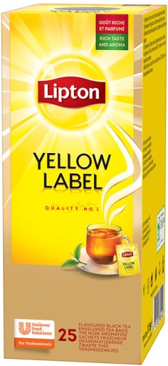 LIPTON Yellow Label čaj 25 obálok