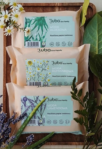 Luba Toaletný papier navlhčený harmančekovou vodou 50 ks
