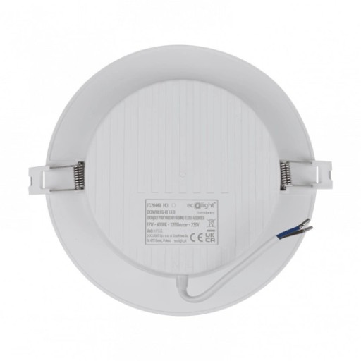 LED svietidlo zapustené zapustené okrúhle okrúhle očko 12W 4000K neutrálne