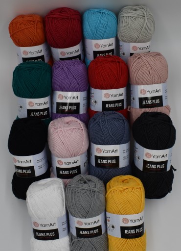Priadza YarnArt Jeans PLUS, farba 72 Fialová