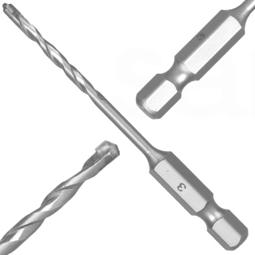 VŔTAČKA VŔTAČKA 3,0 mm do BETÓNU, KOVOVÉHO ORICE