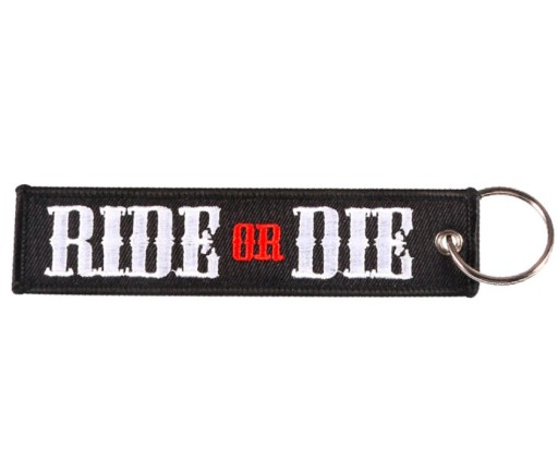 Kľúčenka RIDE OR DIE, čierna kľúčenka