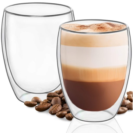 TERMOSKLO NA KÁVU ČAJ LATTE S DVOJITÝM DNOM 350ml AKO DARČEK