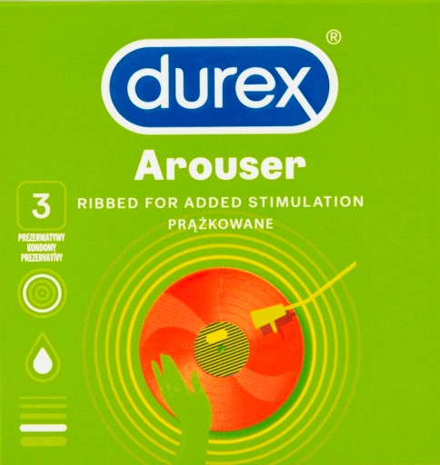 DUREX Arouser rebrované kondómy, 3 kusy