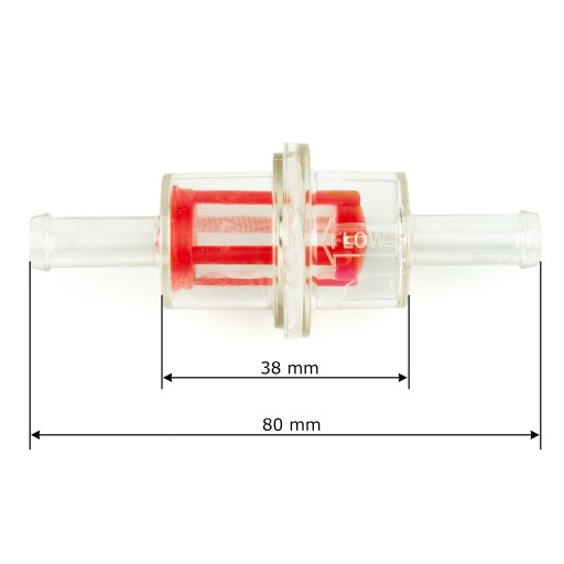 Palivový filter 8mm plastový pre motocykle Honda Yamaha